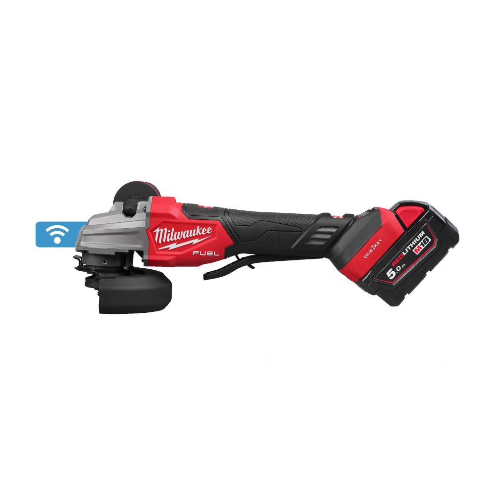 Milwaukee - Akku-Sicherheitswinkelschleifer M18 FUEL ONE-KEY (M18 FSAGSVO125X-502X) 